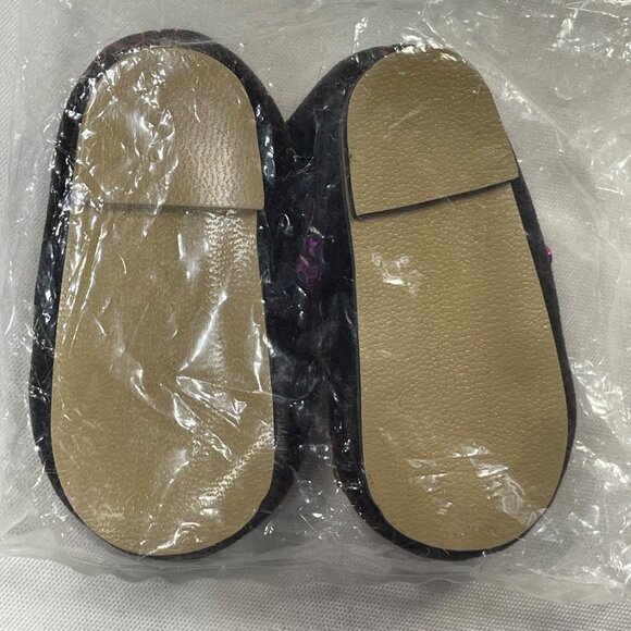 Tallinas Doll Shoes Style 212 Size 4 With Embroidered & Beaded Design Vintage - Picture 5 of 9